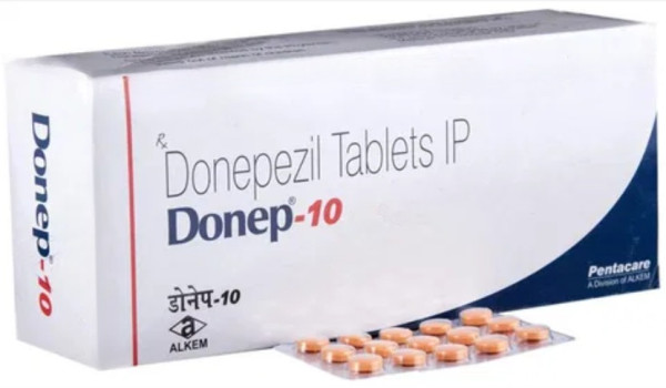 Box pack and strips of Donepezil HCl 10mg tablets